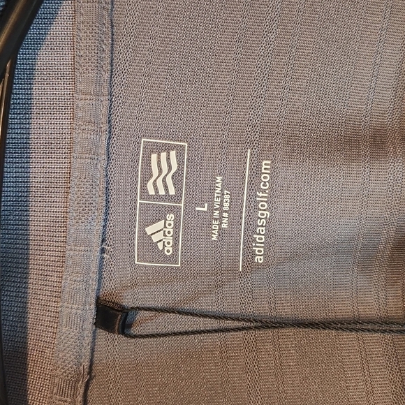 Adidas Golf Polo Shirt 1/4 Button Men's Size Large Gray NEW NWT SPONSORED - Picture 6 of 11